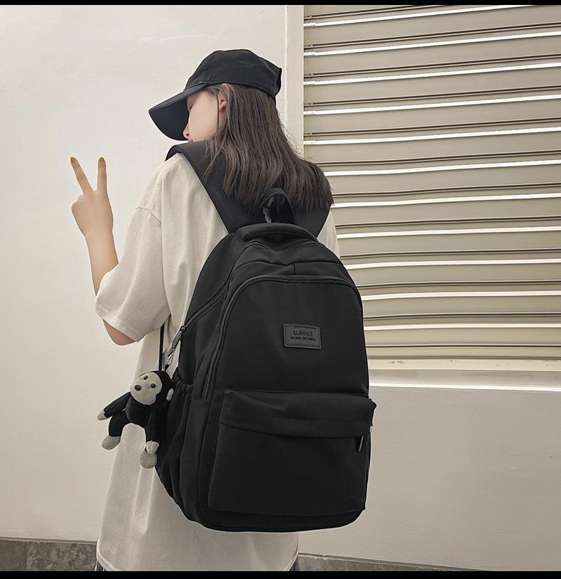 Fashionable Women's Large Capacity Casual Backpack for High School & Short Trips - Multifunctional Laptop Bookbag