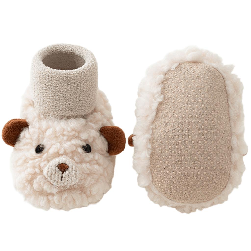 Vylepšené kojenecké boty na chození Měkká podrážka Protiskluzové Prodyšné Snadné obouvání Dětské batolecí boty na chození na podzim a zimu