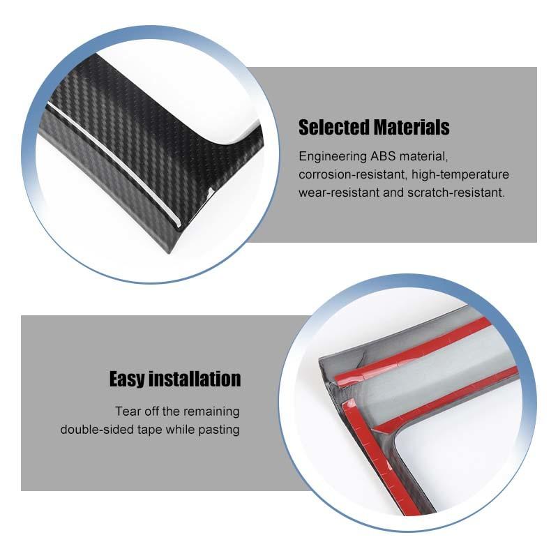 Car Car Front Cup Holder Gear Shift Decorative Ring Cover  For Ford Mustang 2015-2023 Car Interior Acessories