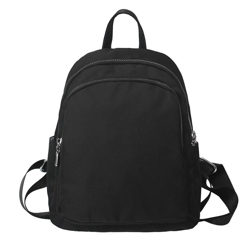 Youth Literary Travel Small Backpack New Lightweight Backpack Women's Summer Solid Color Simple Fashion Mommy Backpack