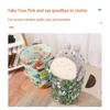 Foldable Round Waterproof Laundry Basket Cotton Linen Organizer Bucket Large Capacity Home Clothing Kids Toy Storage Basket