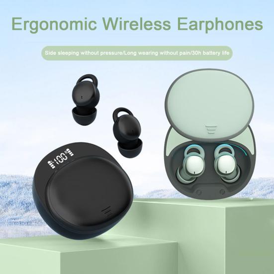 Bluetooth-compatible Earphones Mini Wireless Sleep Headphones Touch Control Ergonomic Comfortable Fit Music Earbuds