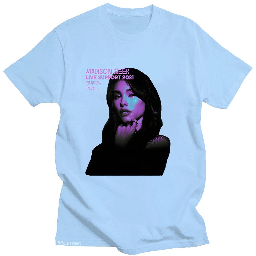 Madison Beer T-shirt Good In Goodbye Short Sleeve High Quality Tee-shirt Summer Fashion Cotton Tshirt Ropa Mujer Retro Clothing
