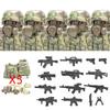 Militär Spezialkräfte Serie Bausteine Stadt Polizei Kommando SWAT Armee Soldat Figur Gasmaske Waffen Steine Spielzeug