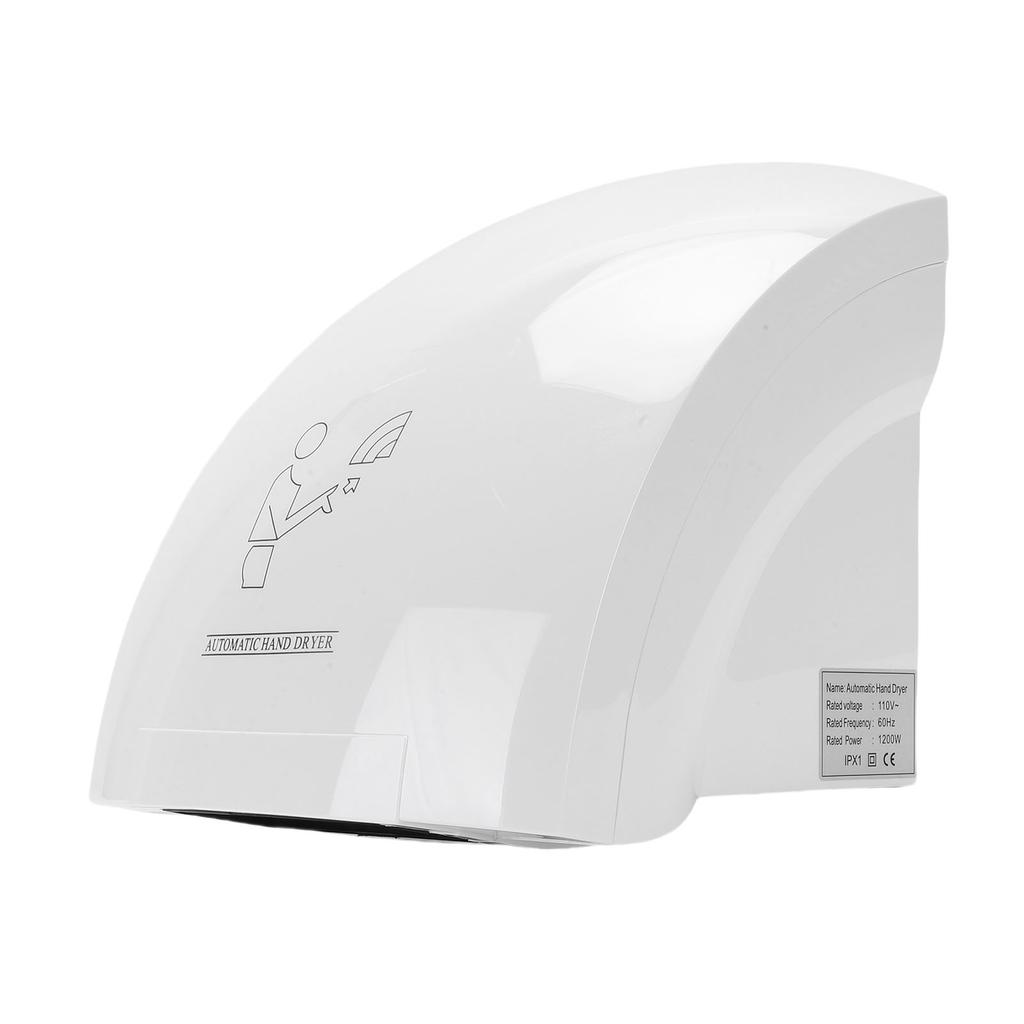 Electric Hand Dryer Commercial Compact Wiper Automatic Wall Hand Dry Machine 1200W for Business Home Household Mall Restroom