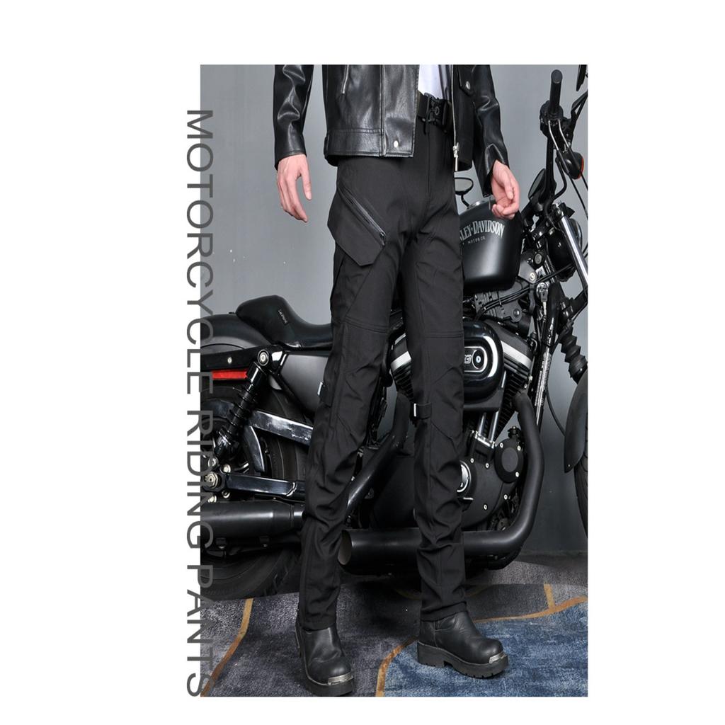 Motorcycle Riding Pants Waterproof Windproof Breathable High Waist Female Cavalry Green Motorcycle Anti-fall Pants Silicone Protectors