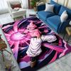"Pink Warrior with Energy Blast" Patterned Carpet, Suitable As a Non Slip Play Mat for the Living Room and Bedroom Sofa