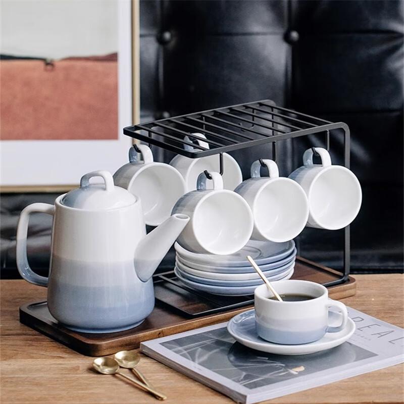 TaoZhi Ceramic Coffee & Breakfast Cup Set