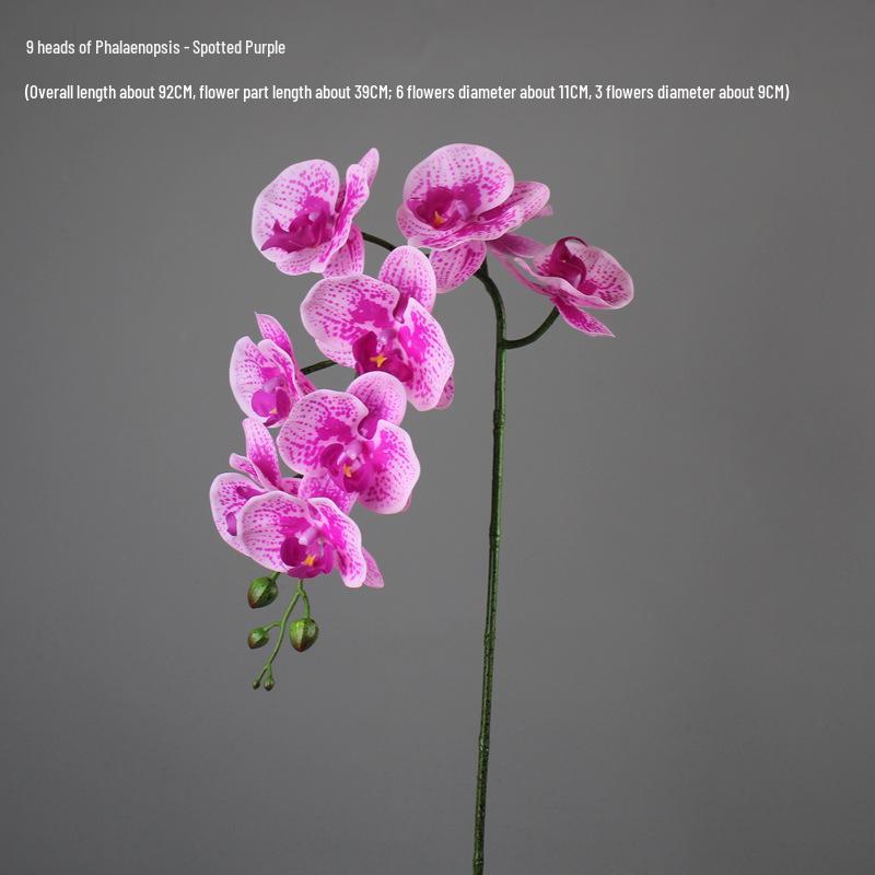 High-End PU Phalaenopsis Artificial Flowers - Single Stem for Home & Hotel Décor