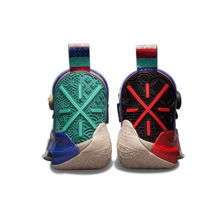 Li Ning WOW 8 Way Of Wade 8 Spring Festival Mid top Performance Basketball Shoes Men's Black White ABEP001-5