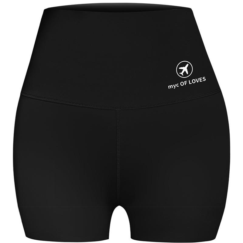 Damen High-Waist Yoga Shorts: Bauchkontrolle, Hüfthebung, Anti-Exposition, Übergröße, Hai-Muster, Sommerbekleidung