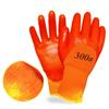 Fleece-Lined Waterproof Winter Work Gloves - Rubberized, Wear-Resistant, Men’s Labor Protection.