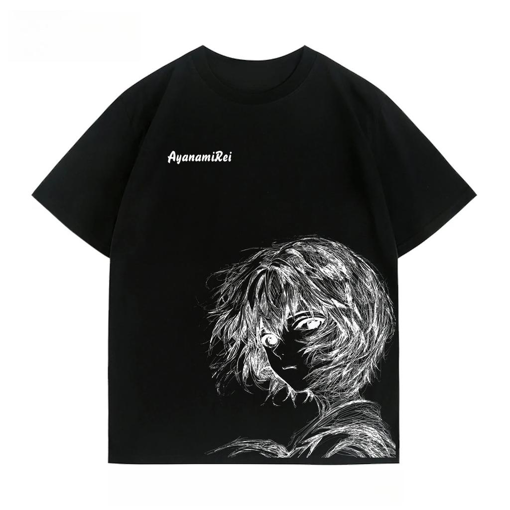Neon Genesis Evangelion Asuka Langley Soryu Sketch Art Casual Oversized Anime Women And Men T-Shirt