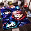 Anime Style Carpet with Vibrant Characters in Dynamic Action Scene Suitable for use as an anti-slip for living room bedroom sofas