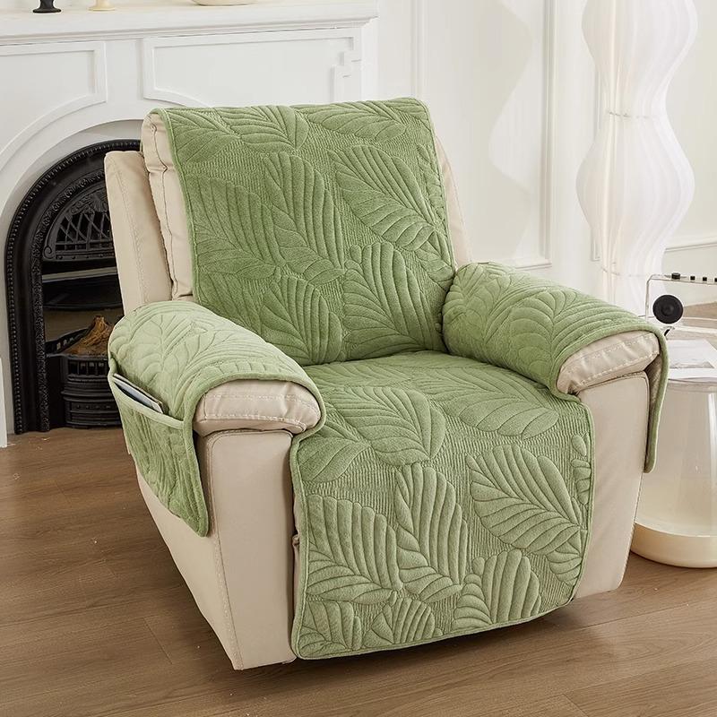 Plush Chivas Sofa Cushion Non-Slip Solid Color Universal CHEERS First Class Single Electric Sofa Cover