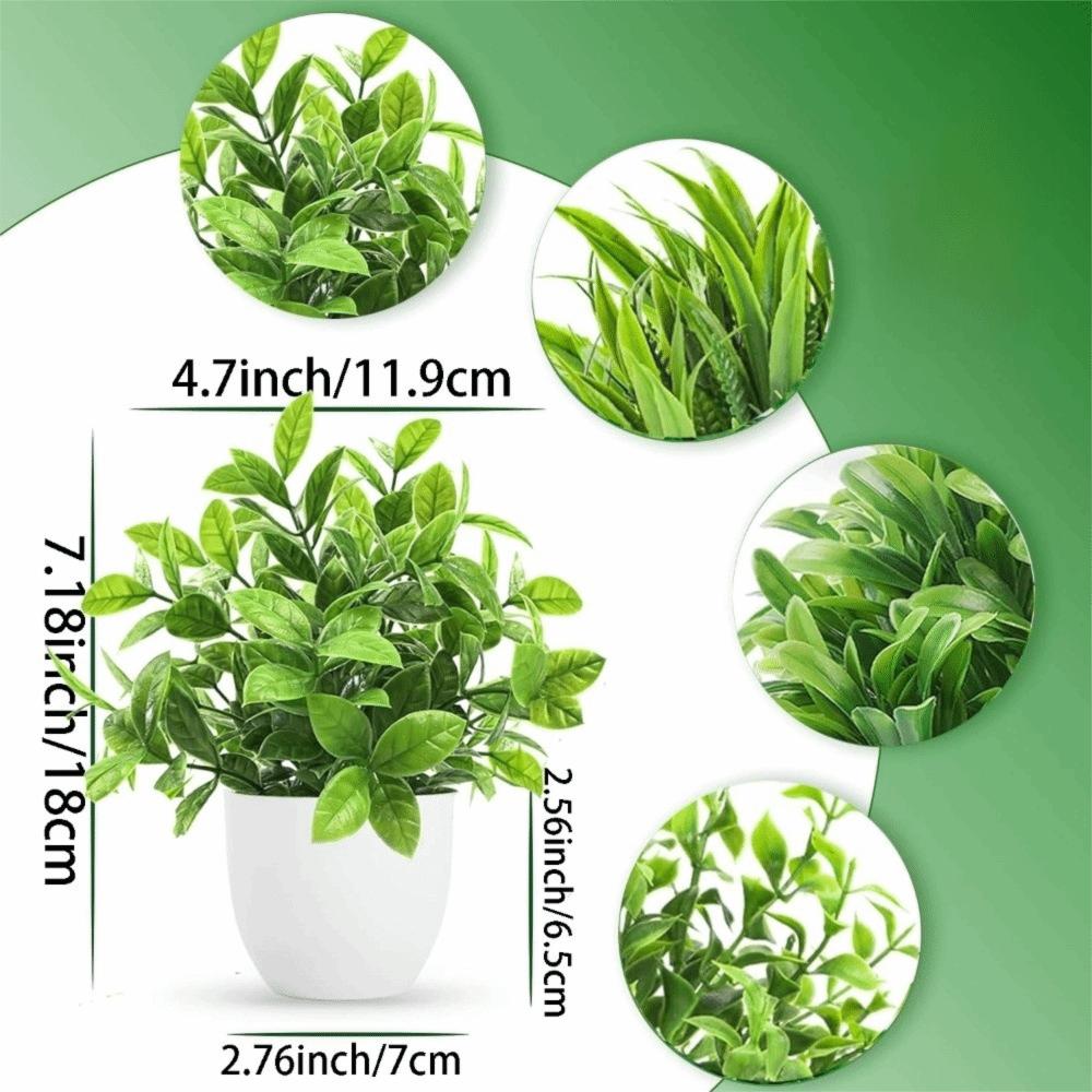 New Fake Potted Flowers Bonsai Table Decor Artificial Flower False Plants Potted Ornaments Home Garden Decor