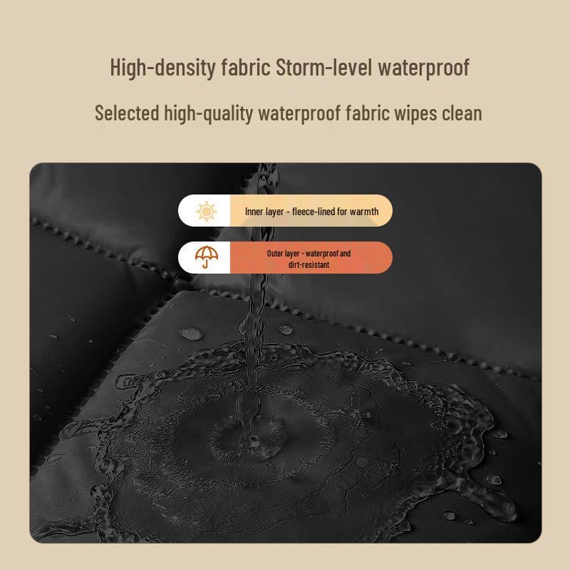 All-Season Windproof Fleece-Lined Waterproof Electric Vehicle Windshield Cover