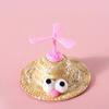 Pet Hat Headgear Cat Dog Decoration Small Puppy Bamboo Dragonfly Straw Hat Pet Accessories Supplies