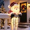 Winterglow Snowman Reindeer Solar Icicle Light Decor For Christmas Holiday Home Yard Scene