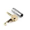Glossy Finish 3.5mm 4Pole Connectors 3.5mm Angle Male to Female Audios Adapter Perfect for Wide Use Headphone Adapter