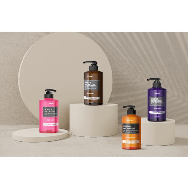 Set cadou de sărbători Kundal Hair 3 O aromă de mosc alb, 1 set, set de cosmetice populare coreene