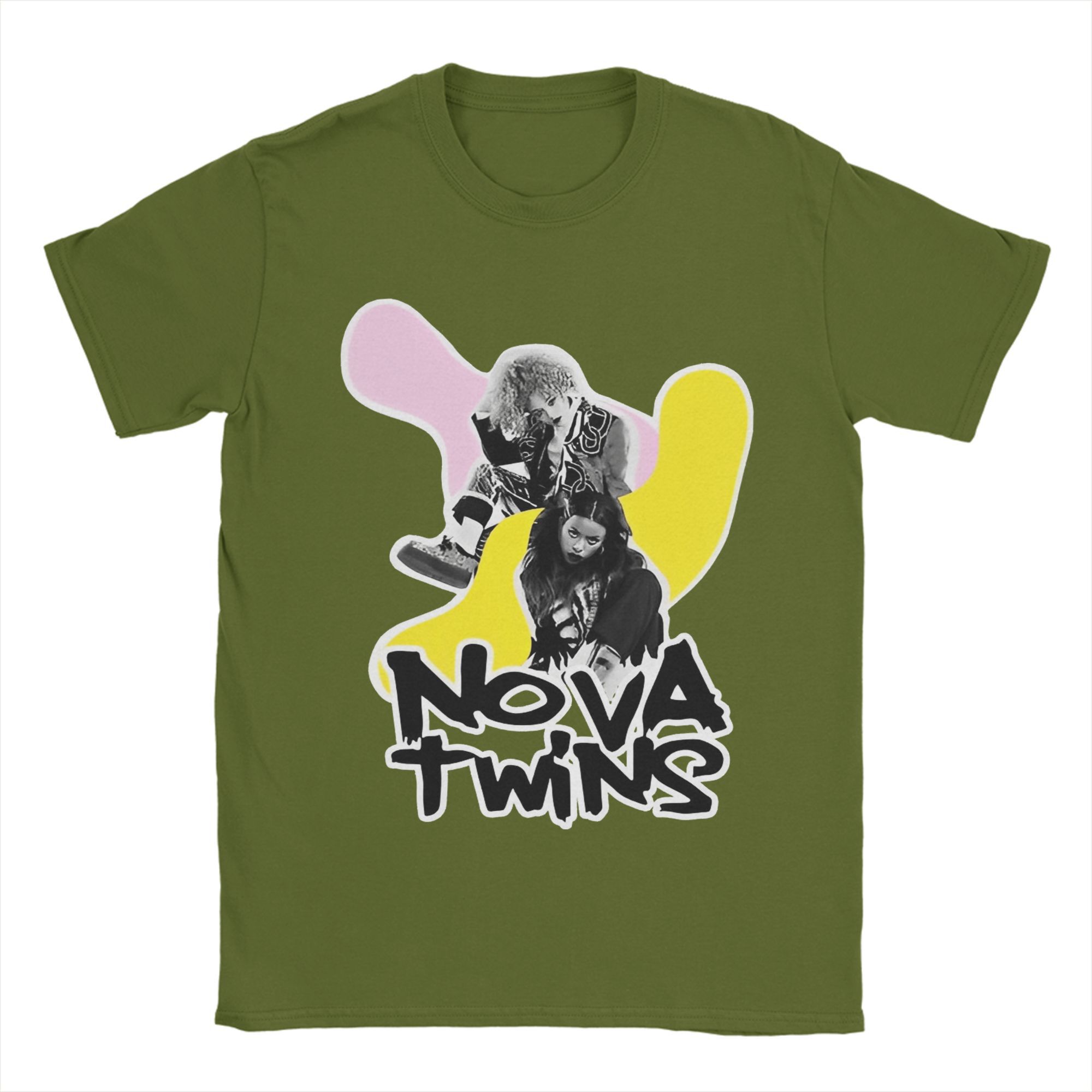 

Nova Twins Band T-Shirt for Men Casual Cotton Tees O Neck Short Sleeve T Shirts Plus Size Clothes 3XL