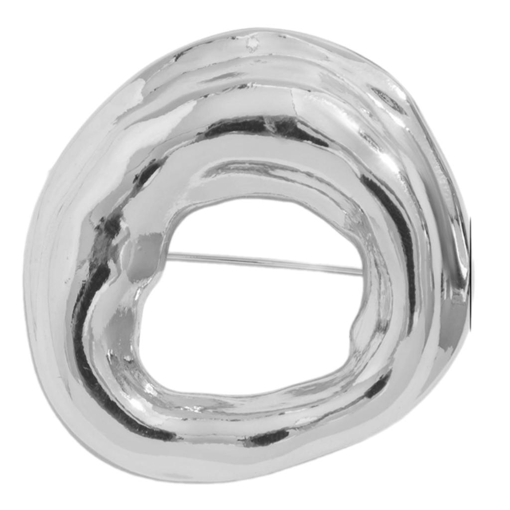 Elegant legeringsbrosch med intrikat ihålig design Unikt kavajnålssmycke Perfekt för fester och daglig pendling