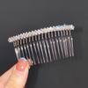 Non-Slip Crystal Pearl Hair Comb - Elegant Summer Headdress for Women