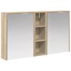 Bathroom Cabinet Set 3 Pcs 106 X 16 X 62.5 Cm Engineered Wood