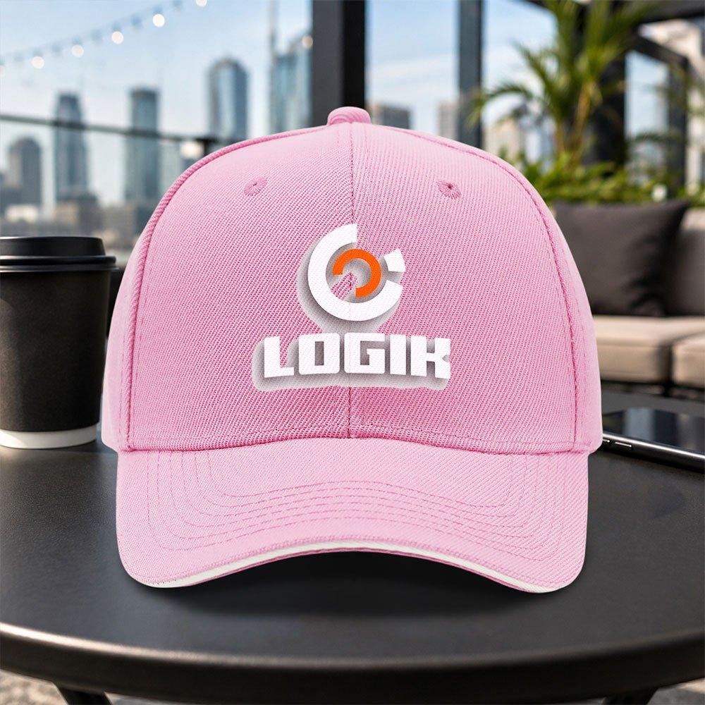Logik Sandwich Cap Unisex Adjustable Casual Baseball Cap Lightweight Outdoor Travel Party Daily Wear Multicolor