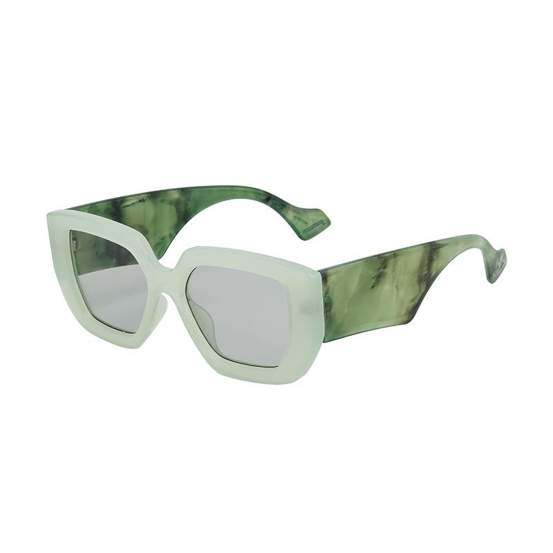 Trend Square Frame Wide Temple Sunglasses Women'S Large Frame Sunglasses Women'S Sunglasses