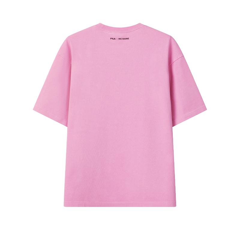 Fila × WE11DONE Alla Moda Minimalista Classico Casual Versatile Comodo Vestibilità Larga Girocollo Manica Corta T-Shirt Top Unisex F11U626106F-PK
