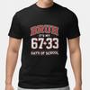 Bruh It’s My 67+33 Days of School Funny Meme Adult Black T-Shirt  Unisex Gift
