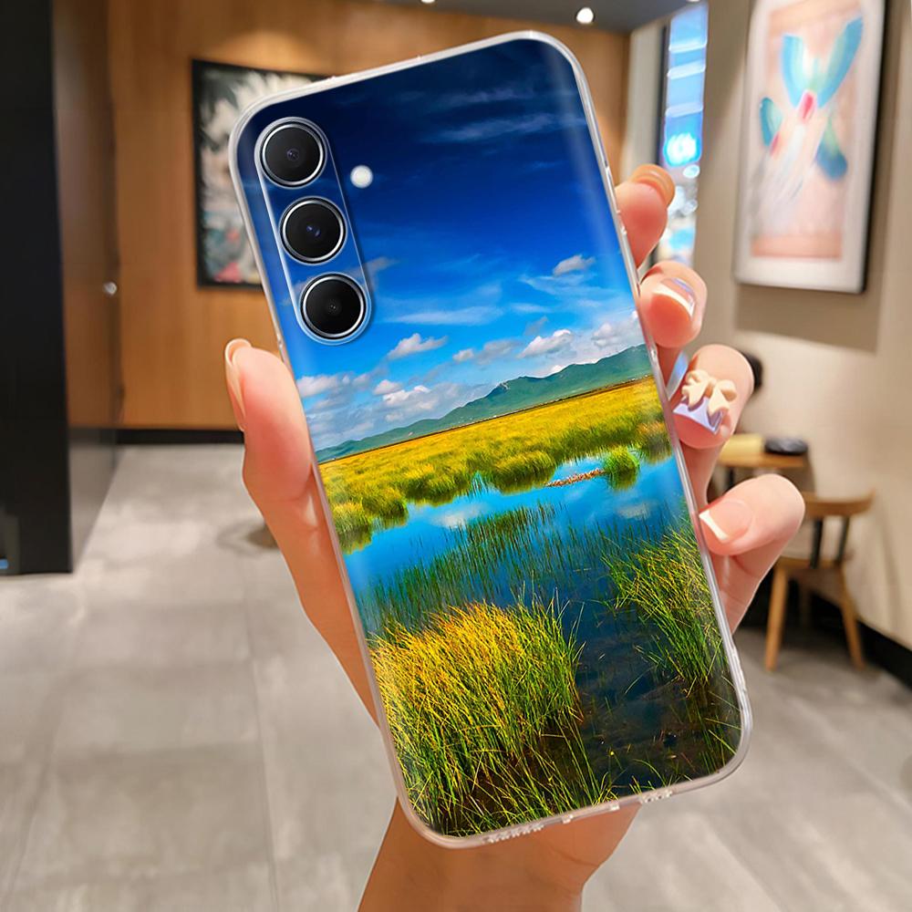 For Samsung A36 Cases Silicon Soft Phone Cover For Samsung Galaxy A36 5G GalaxyA36 Transparent TPU Back Coque Capa Fundas marble