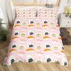 Sushi Duvet Cover Cute Rice Ball Bedding Set Children And Girls Room Decoration Three-Piece Set