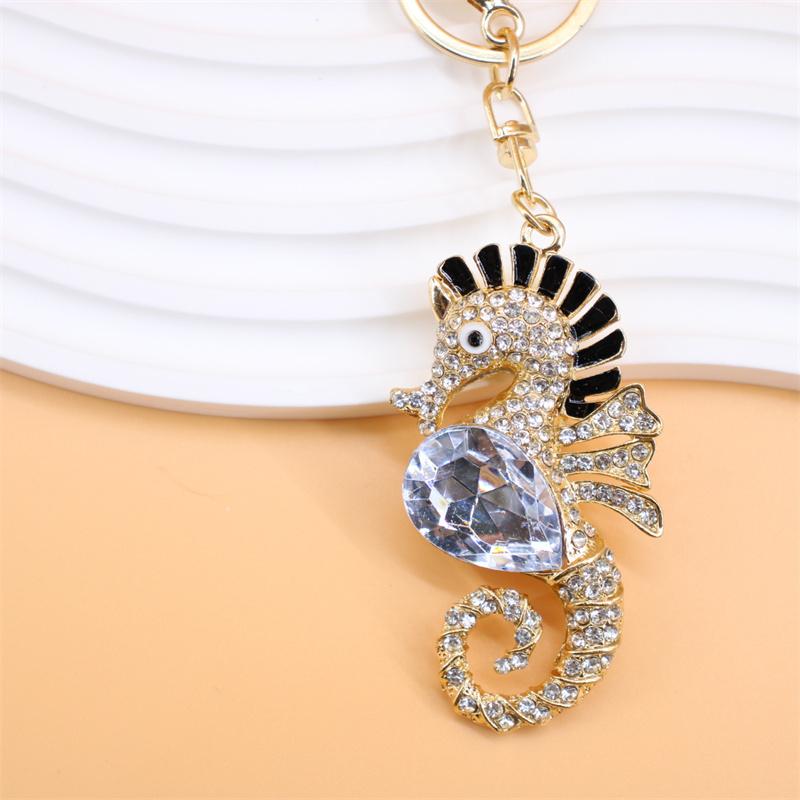 Rhinestone Bee Wing Keychain for Women Men Metal Gold Color Insect Animal Pendant Key Rings Jewelry porte clefs