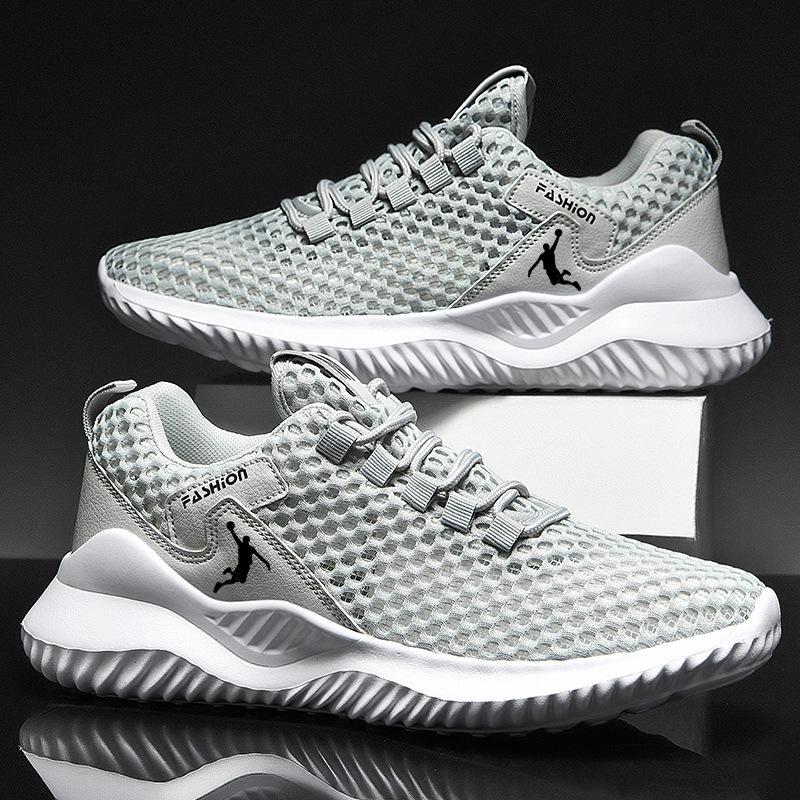 Summer hollow big net running shoes sports shoes men's shoes student trend dad mesh shoes outdoor casual shoes