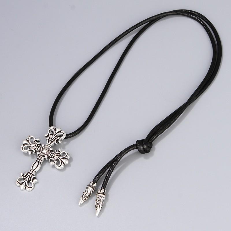 Snake Wax Rope Leather Rope Necklace Crowe Retro Long Sweater Chain Girlfriend Gift Item