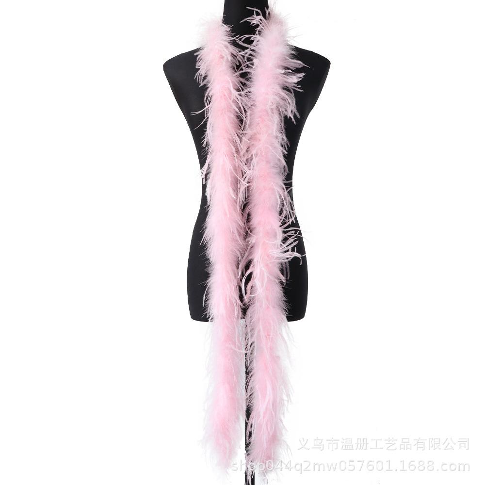 South African Ostrich Hair Top Performance Dress Raw Material Feather Top Diy Hat Scarf Down 2 Meters