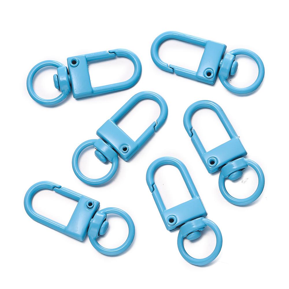10pcs/Lot High Quality Colorful Alloy Snap Lobster Clasp Hooks Keychain Findings for DIY Key Chain Necklace Bracelet Supplies