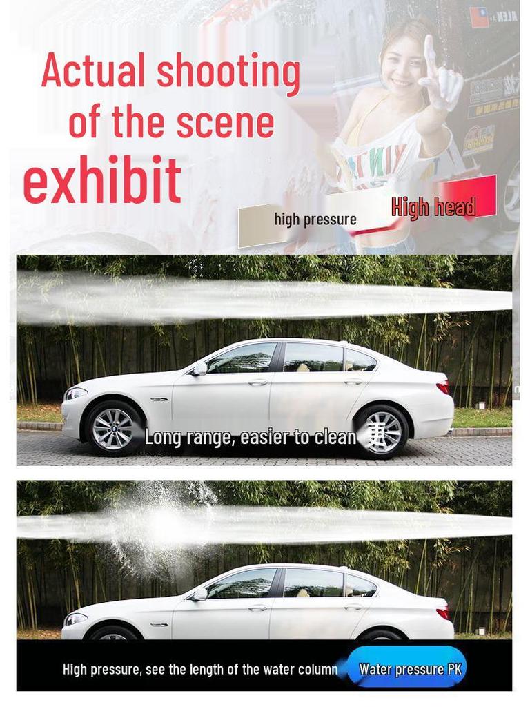 High-Power Adjustable Pressure Automatic Car Washer Cleaner
