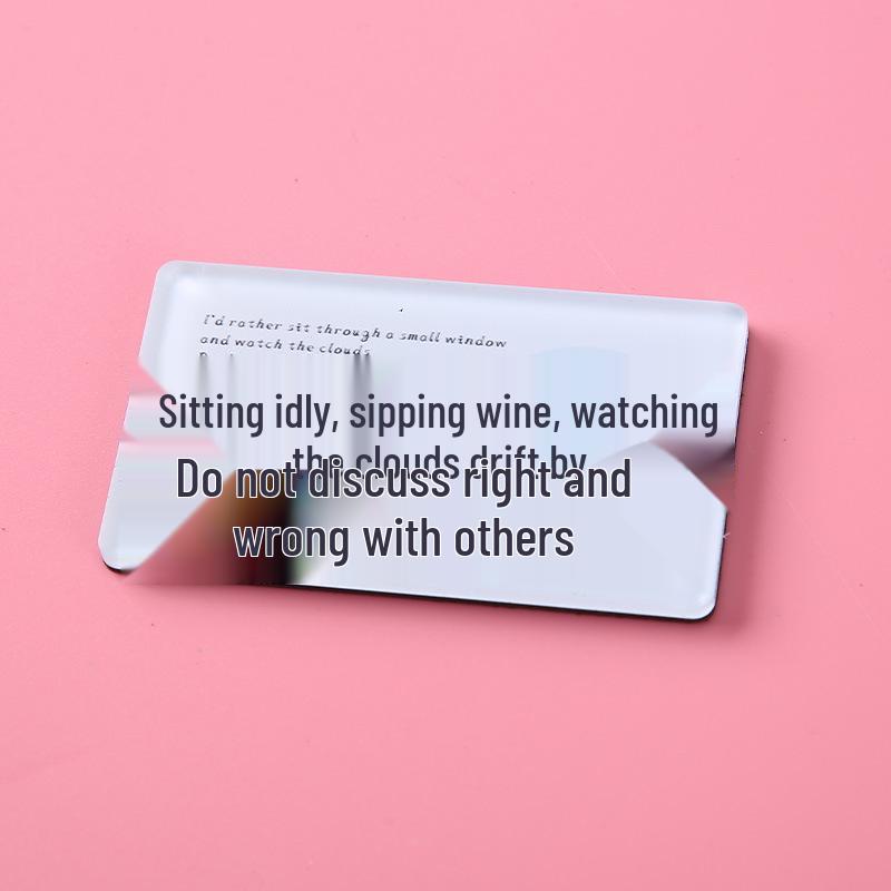 Blessing Word Acrylic Refrigerator Magnet - High Transparency, Creative Text Decoration, Stylish and Personalized