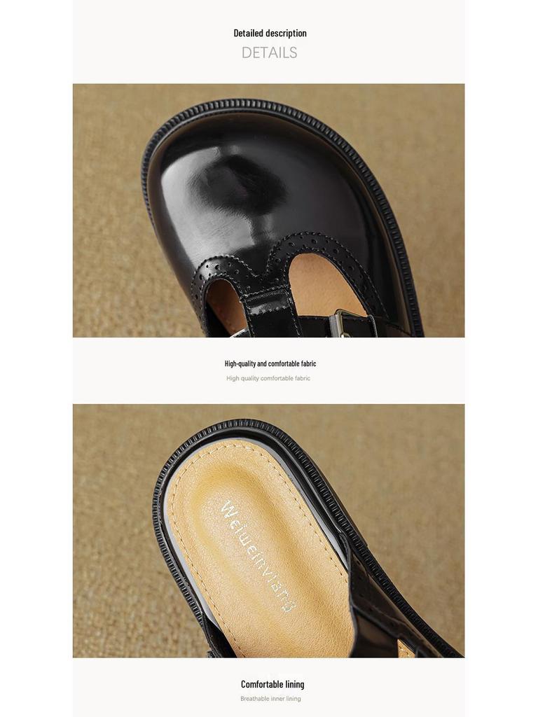 939-39 Вейвей Туфли-мюли с открытым носком: Женские летние французские тапочки