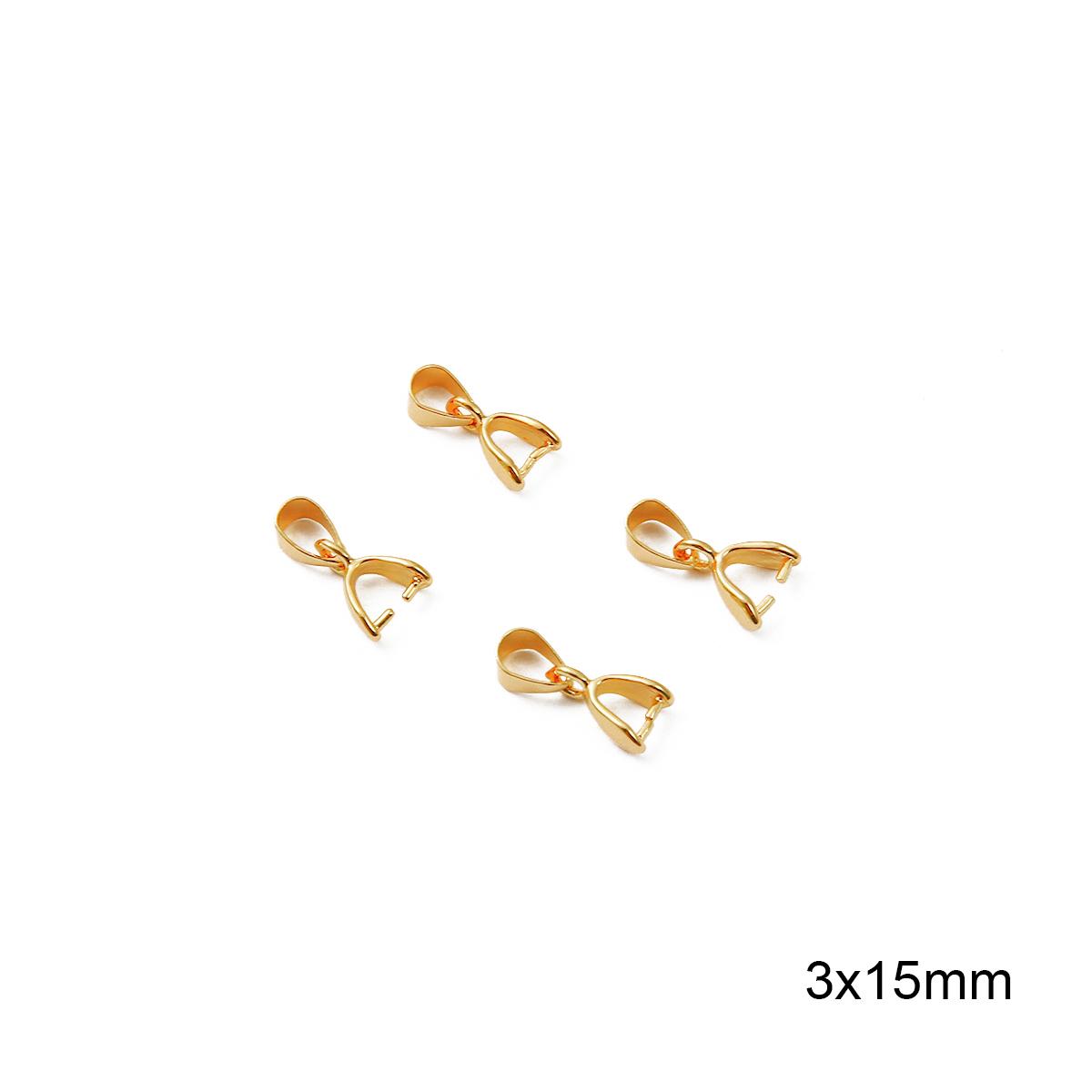 

2шт медные застежки с семенами дыни для изготовления ювелирных изделий своими руками 3x15mm 2pcs золотой