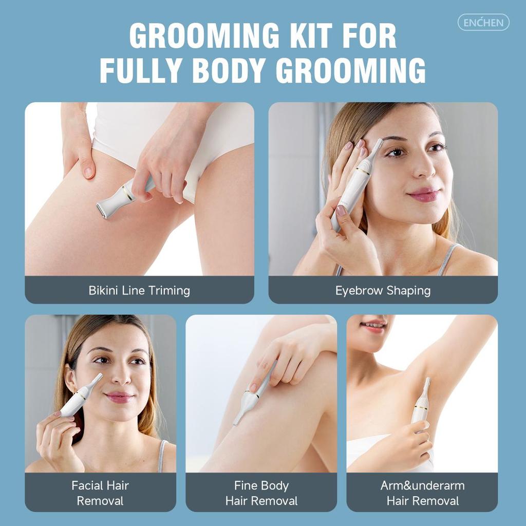 Xiaomi ENCHEN Mocha D Multifunction Body Hair Trinmer Face Depilador Depilatory Tool