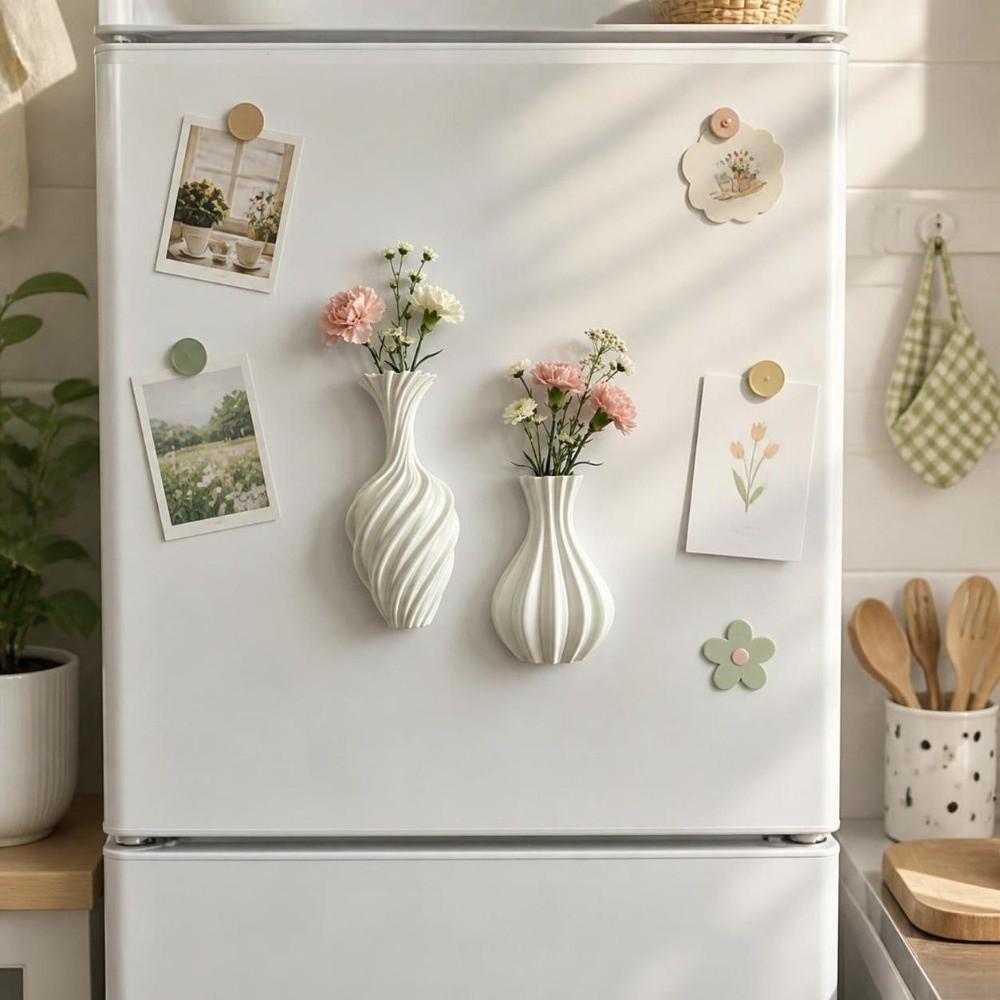 DIY Mini Vase Magnets 3D Printing Vase Fridge Stickers Home Decor Fridge Decor Magnets Gift