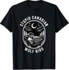 Lustiges dummes kanadisches Wolfsvogel-Eisvogel-Eishockey-Wildtier-Design T-Shirt