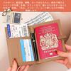 Jessimi Passport Passport Storage Card Label Premium PU Travel Gift Case, Cover, Multi-Function Pocket, Case, Wallet, Cute, Leather, Slim,