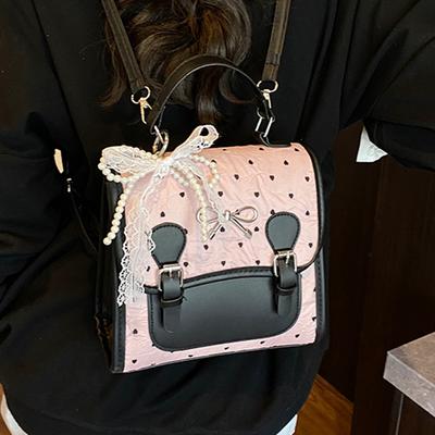 2025 New Backpack Women's Fashion Casual Portable Student Schoolbag Trend British Style Travel Backpack