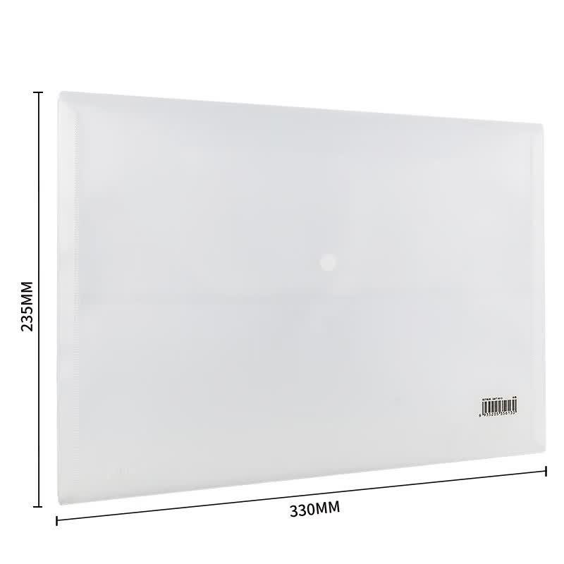 Deli A4 Thick Transparent Snap File Folders (10-Pack)